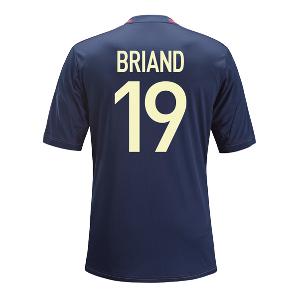 13-14 Olympique Lyonnais #19 Briand Away Black Jersey Shirt - Click Image to Close